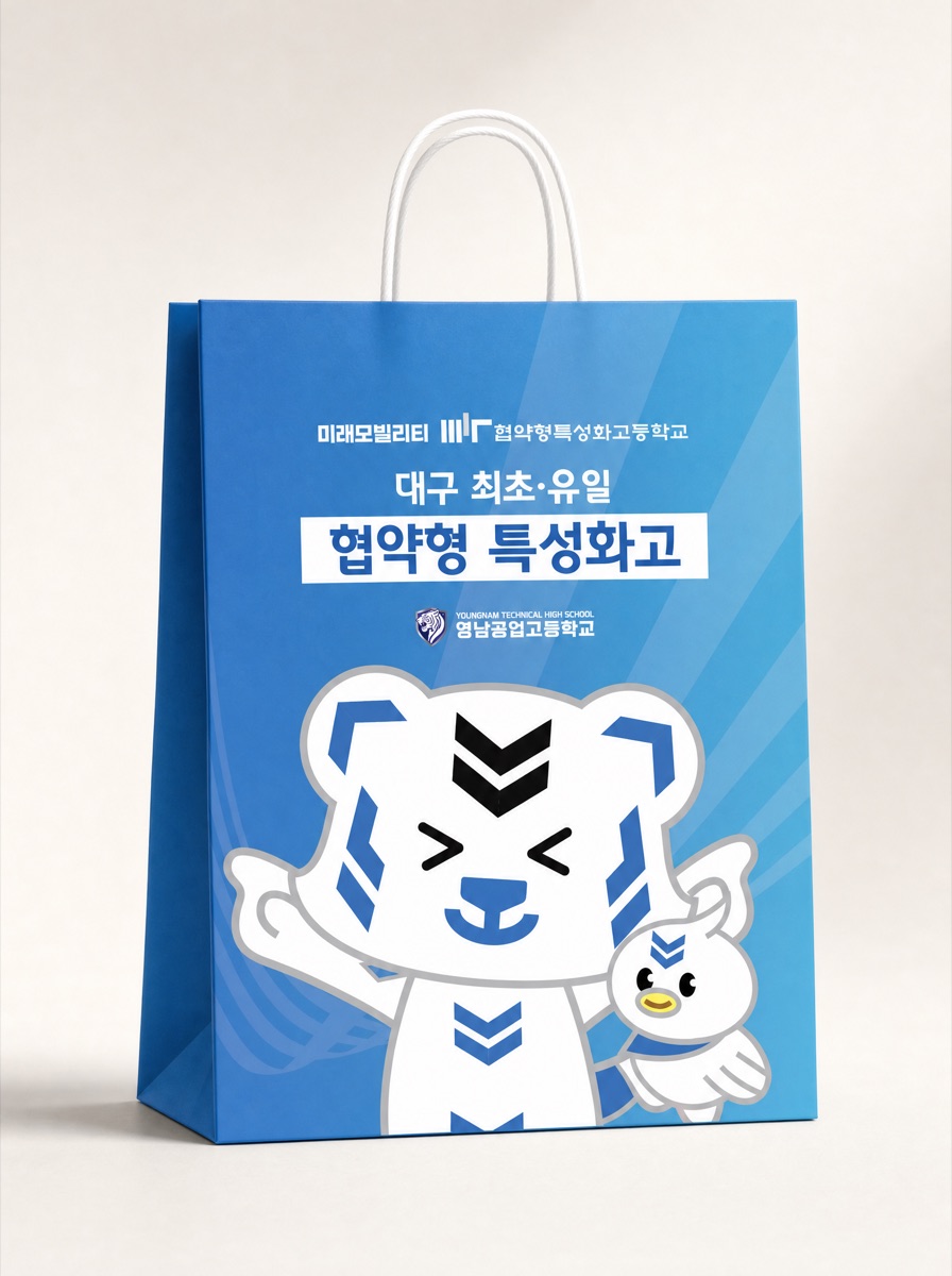 영남공고 브랜드 종이백