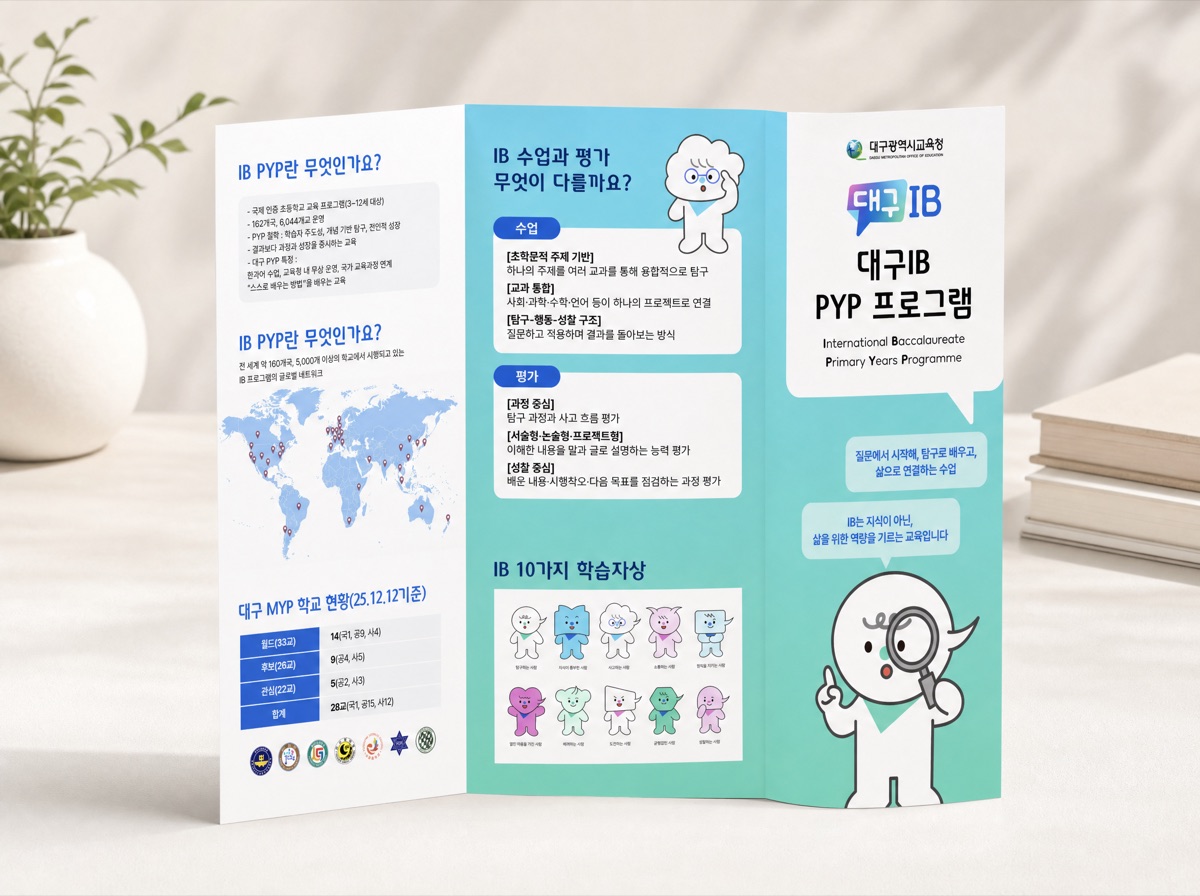 대구IB PYP 프로그램 3단 리플렛